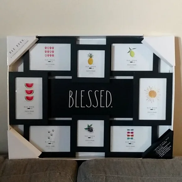 NEW Rae Dunn Blessed Collage Frame - Picture 2 of 8